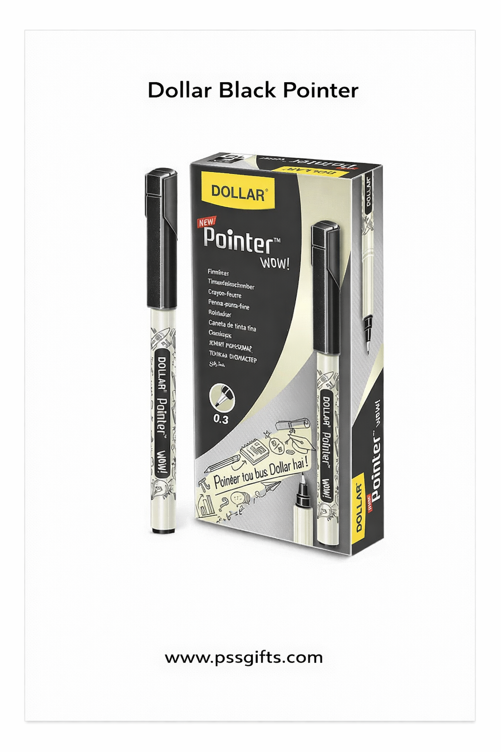 Dollar Pointer (black)