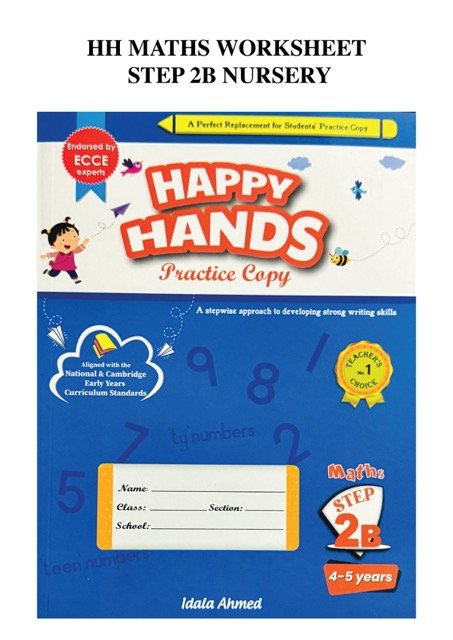 HH Nursery Class Maths Worksheet Step 2 B