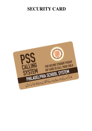 Security Card (only card) RFID